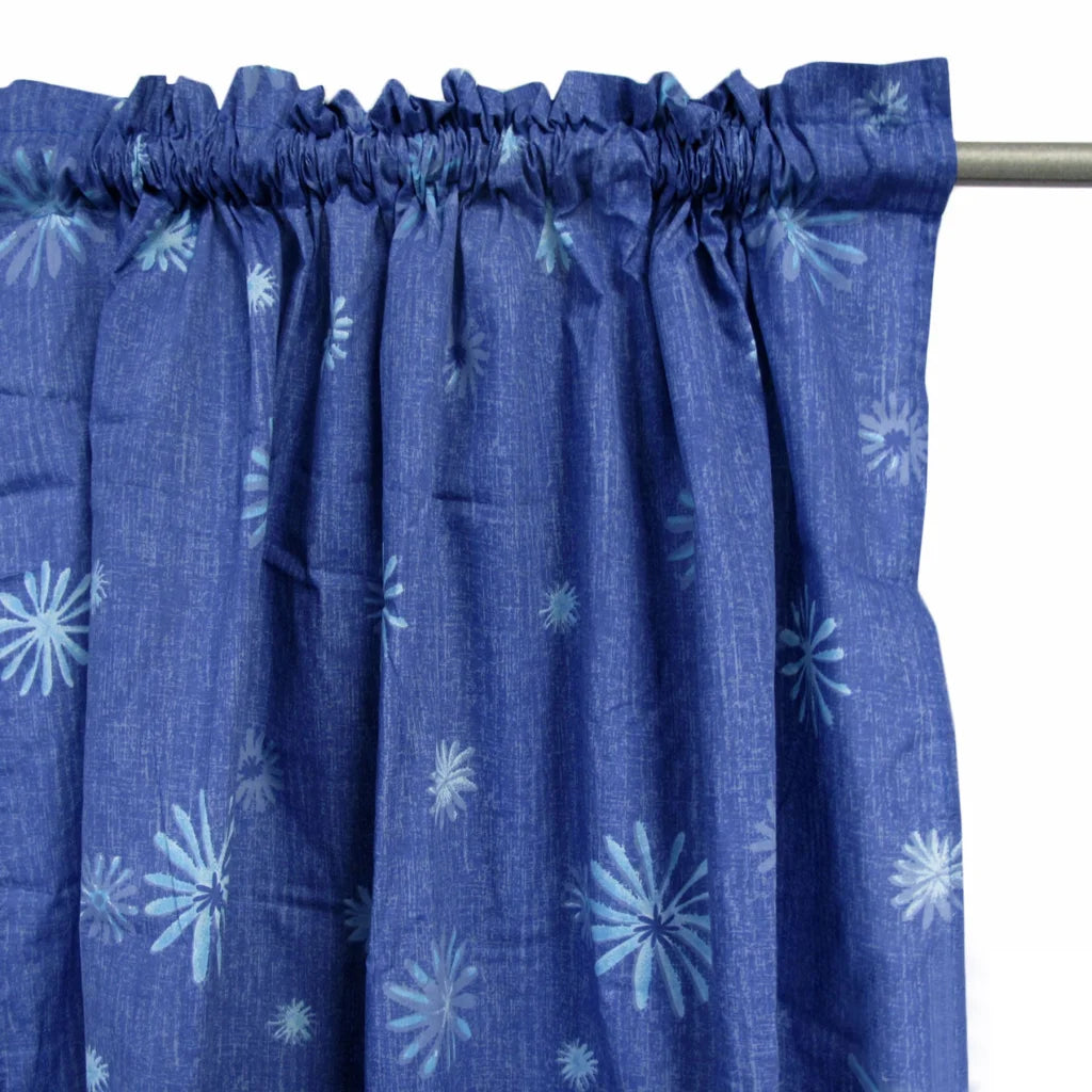 Curtains Pair of Polyester Cotton Rod Pocket Pacific - Home