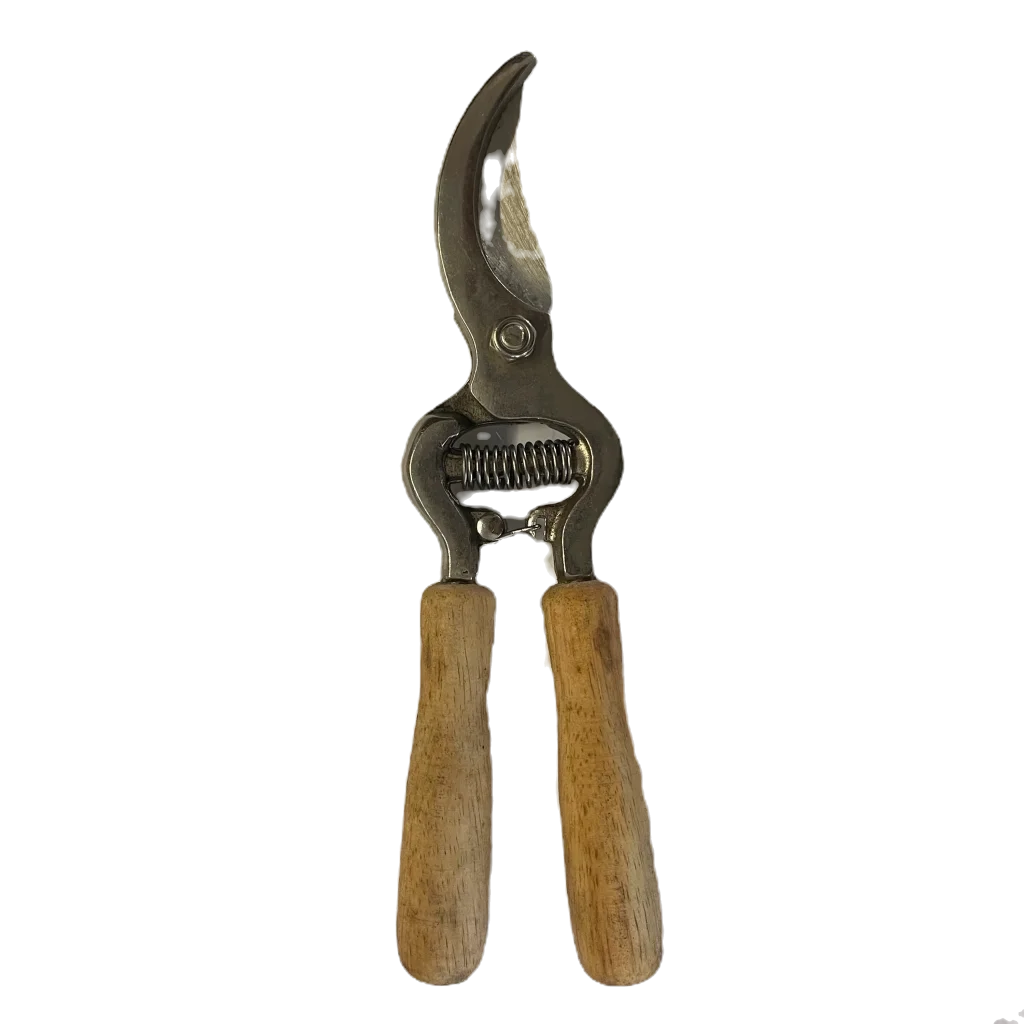 Curved Pruning Shears | Wooden Handle - Home & Garden >