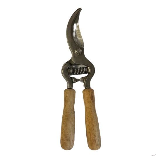 Curved Pruning Shears | Wooden Handle - Home & Garden >