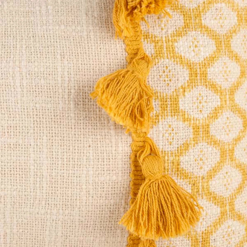 Cushion 30cm x 50cm Accessorize Eleni Ochre Rectangular