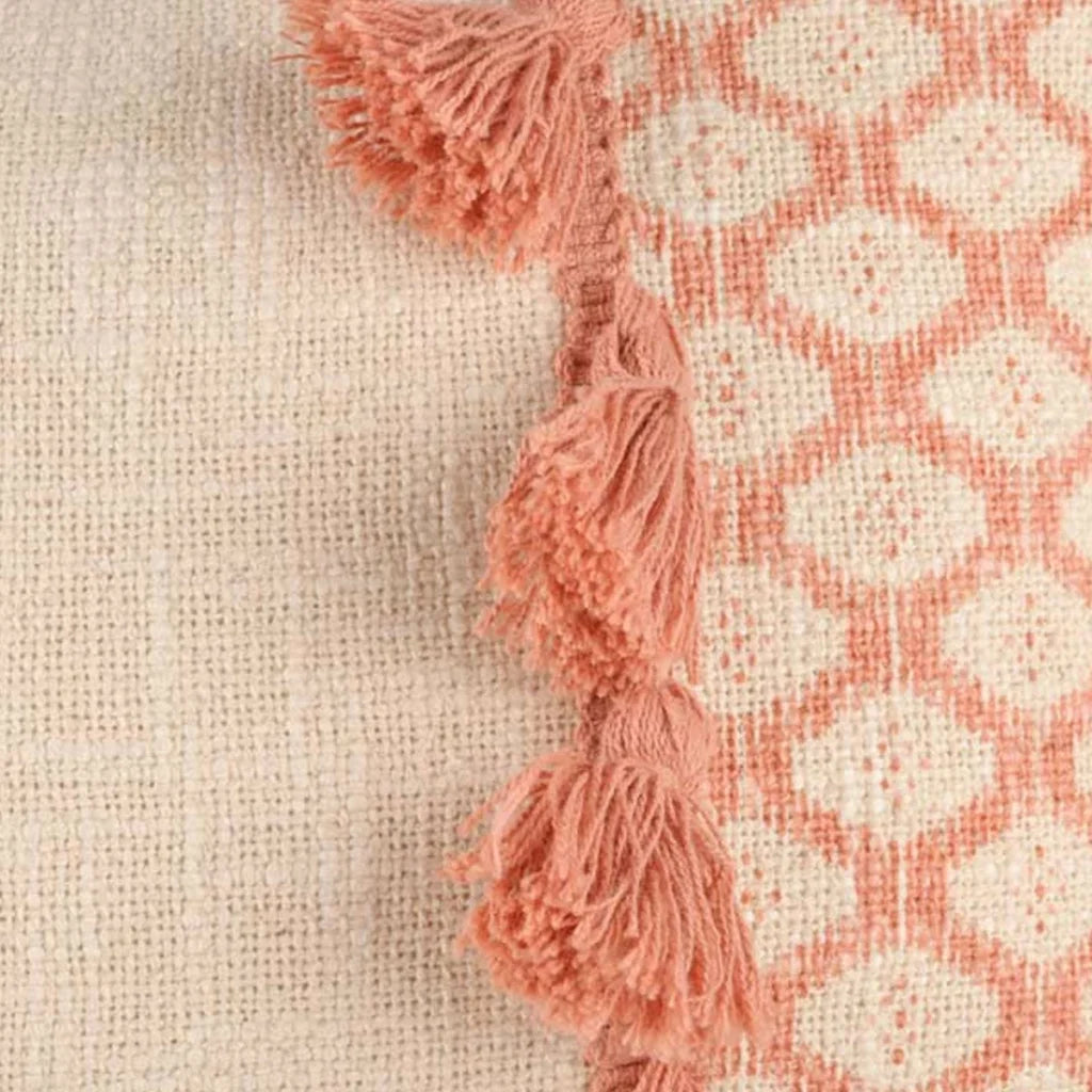 Cushion 30cm x 50cm Accessorize Eleni Pink Rectangular