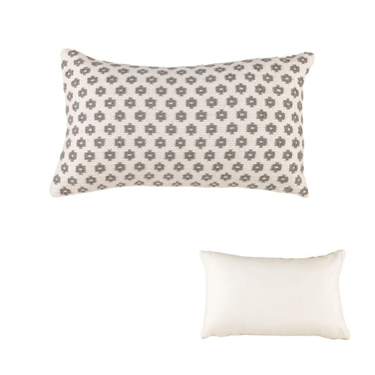 Cushion 30cm x 50cm Accessorize Norah Grey Rectangular