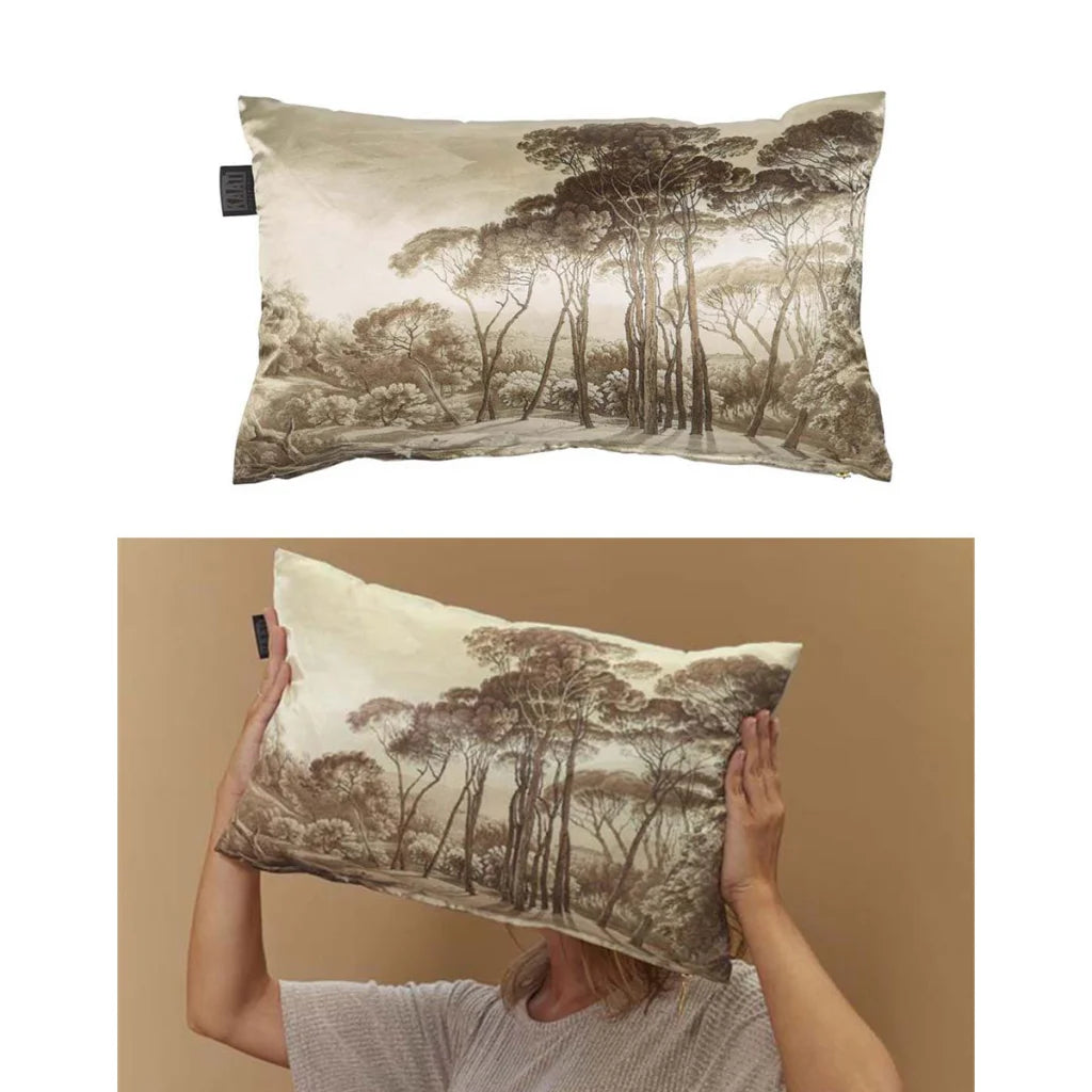 Cushion 30cm x 50cm Bedding House Odetta Natural Oblong