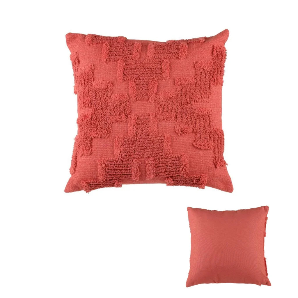 Cushion 45cm x 45cm Accessorize Roseto Red Square Filled