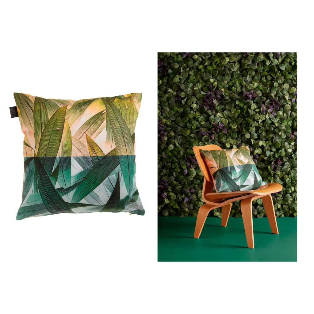 Cushion Bedding House Tropical Flora Green Quality Design