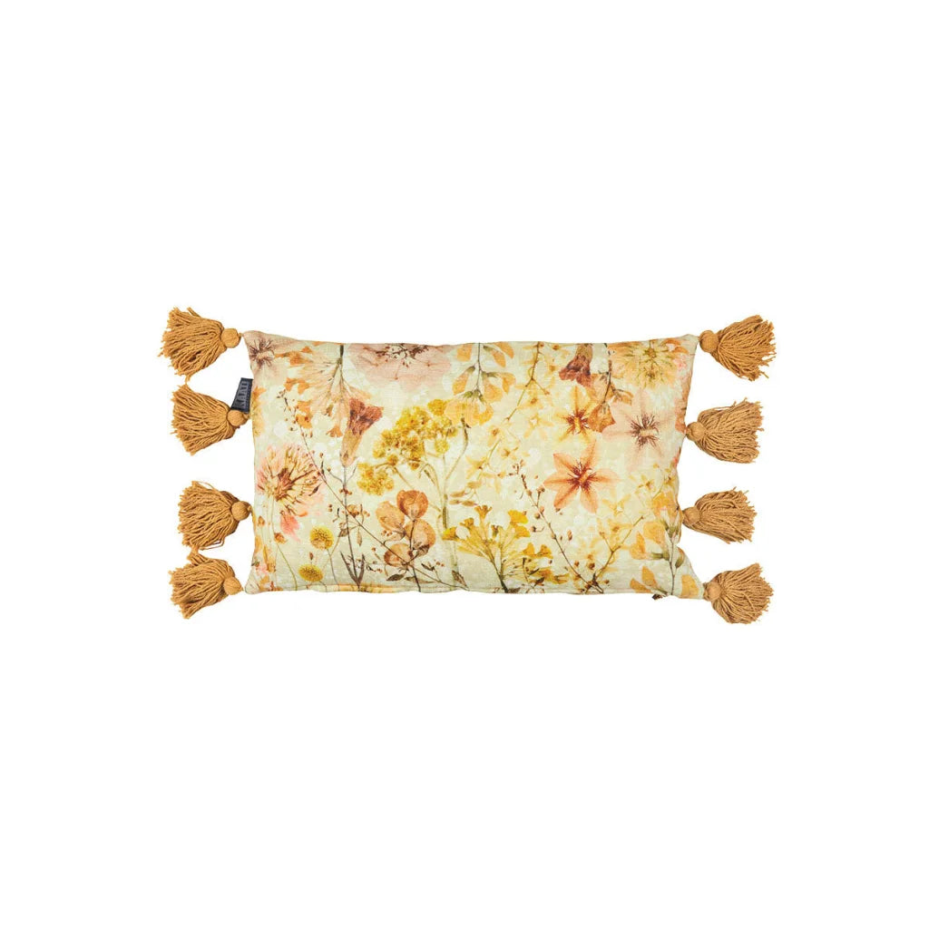 Cushion Bedding House Wildflower Yellow Filled Oblong