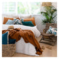 Cushion Cover Coastal Fringe Natural Palm Trees Natural