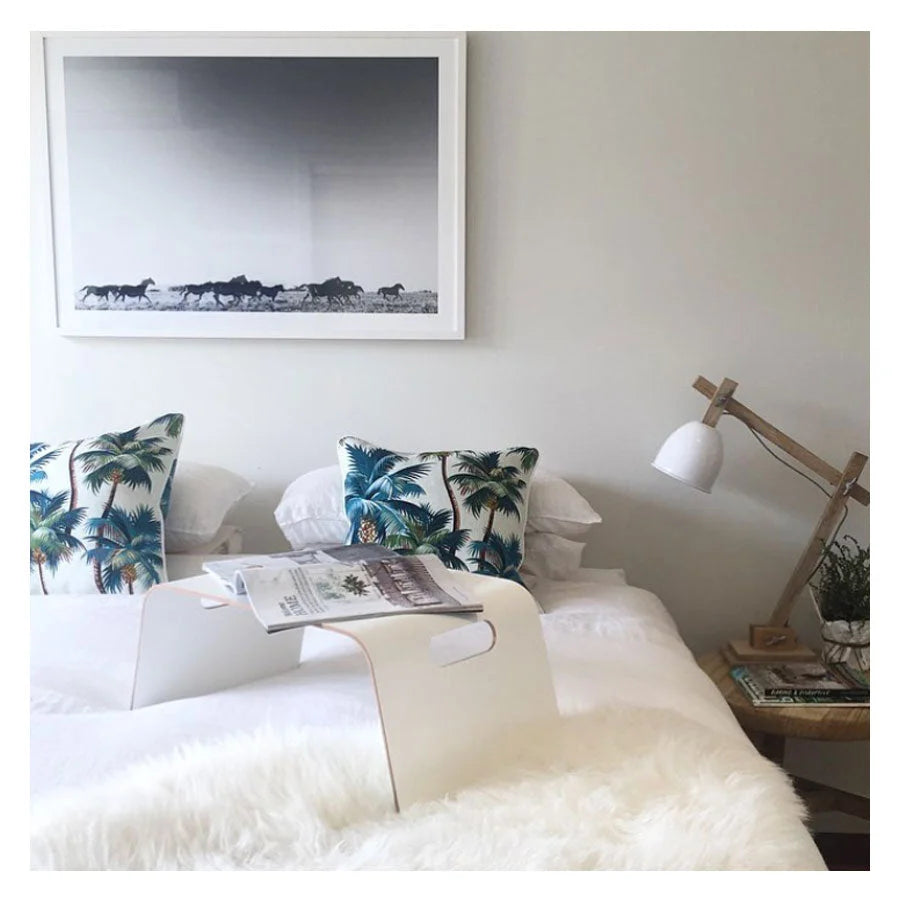 Cushion Cover with Piping Palm Trees Natural 60cm x 60cm