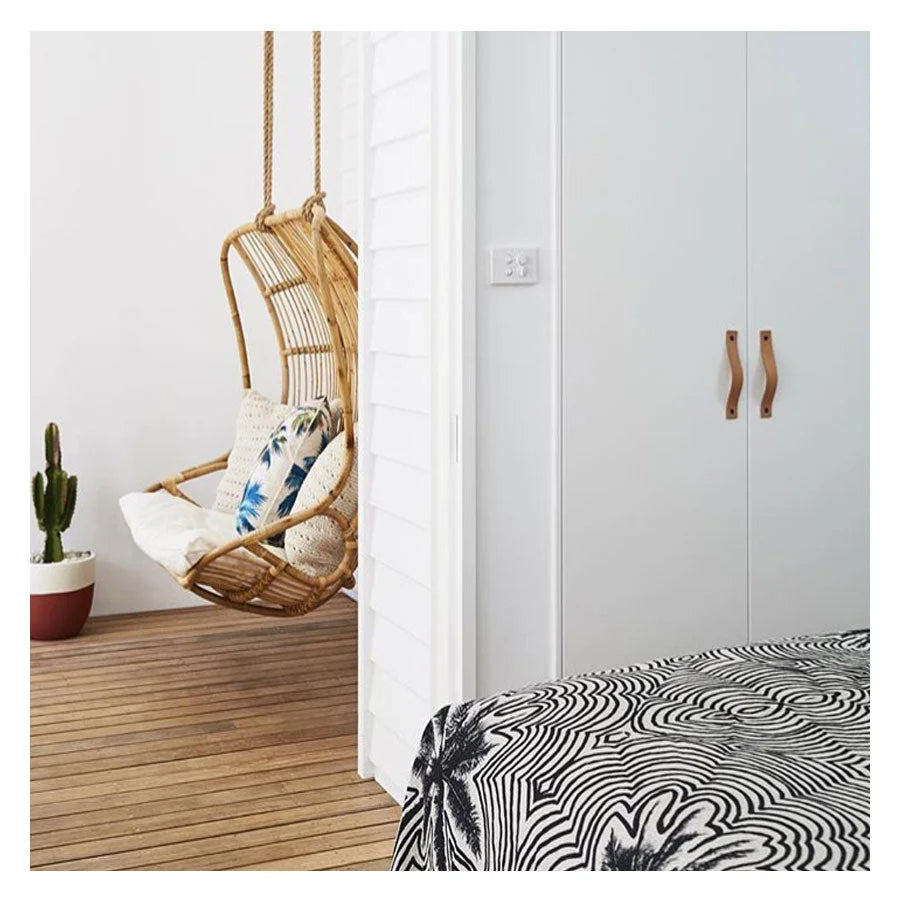 Cushion Cover with Piping Palm Trees Natural 60cm x 60cm