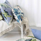Cushion Cover with Piping Palm Trees White - 35CM x 50CM