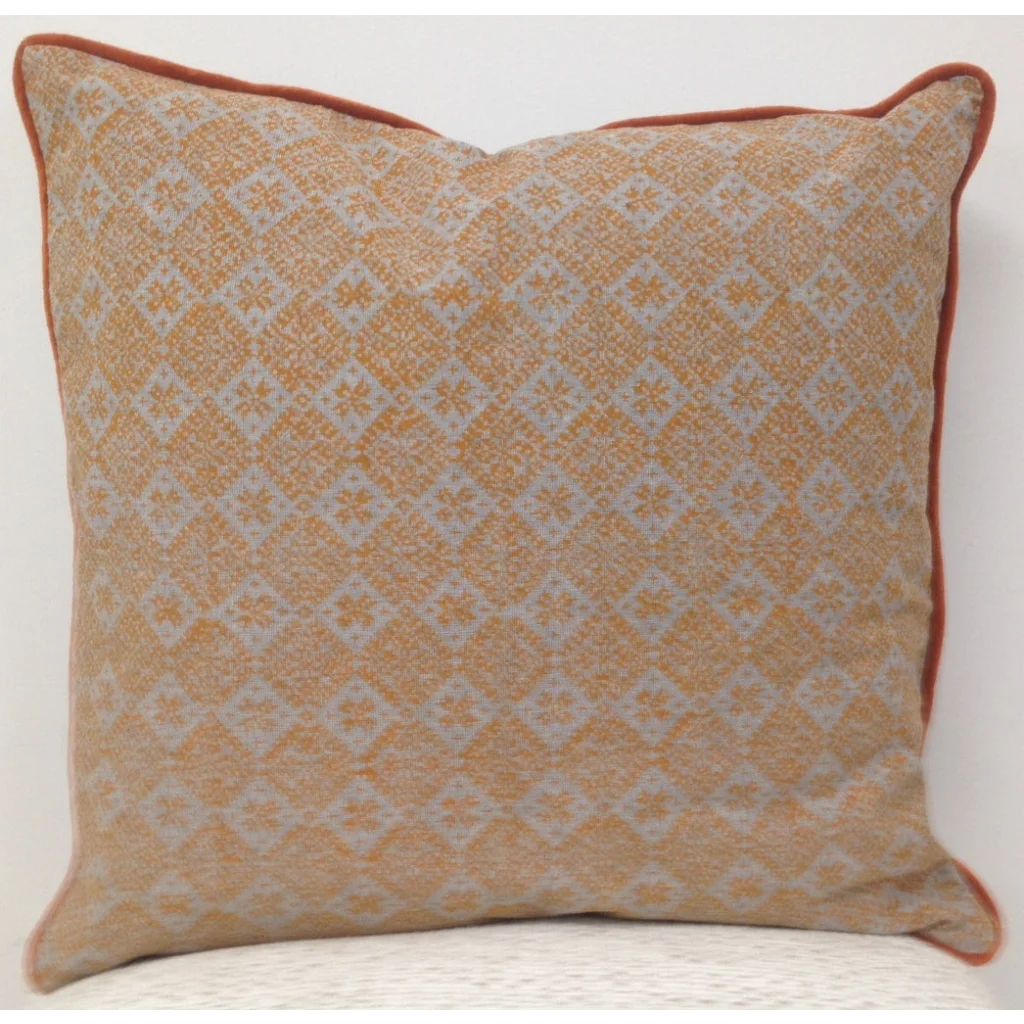 Cushion Covers Pack of 4 Azuk Orange & Grey 50x50cm