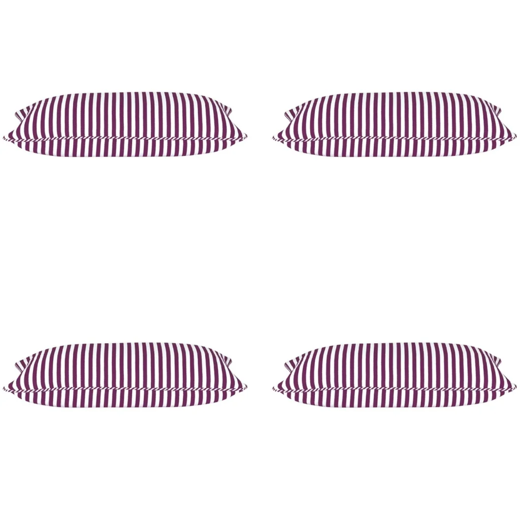 Cushion Covers Pack of 4 Dandi Fuchsia Plum Purple & White