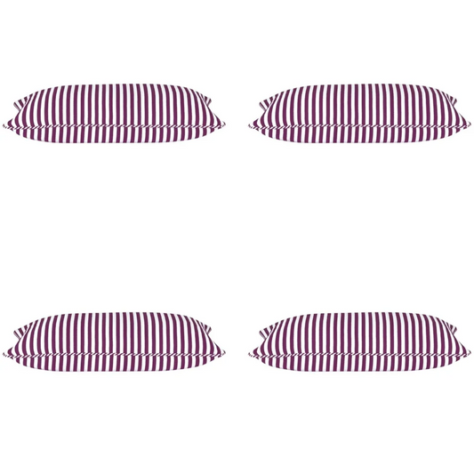 Cushion Covers Pack of 4 Dandi Fuchsia Plum Purple & White