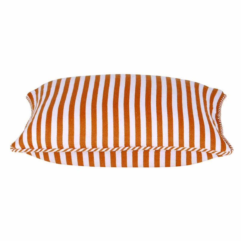 Cushion Covers Pack of 4 Dandi Orange & White Striped