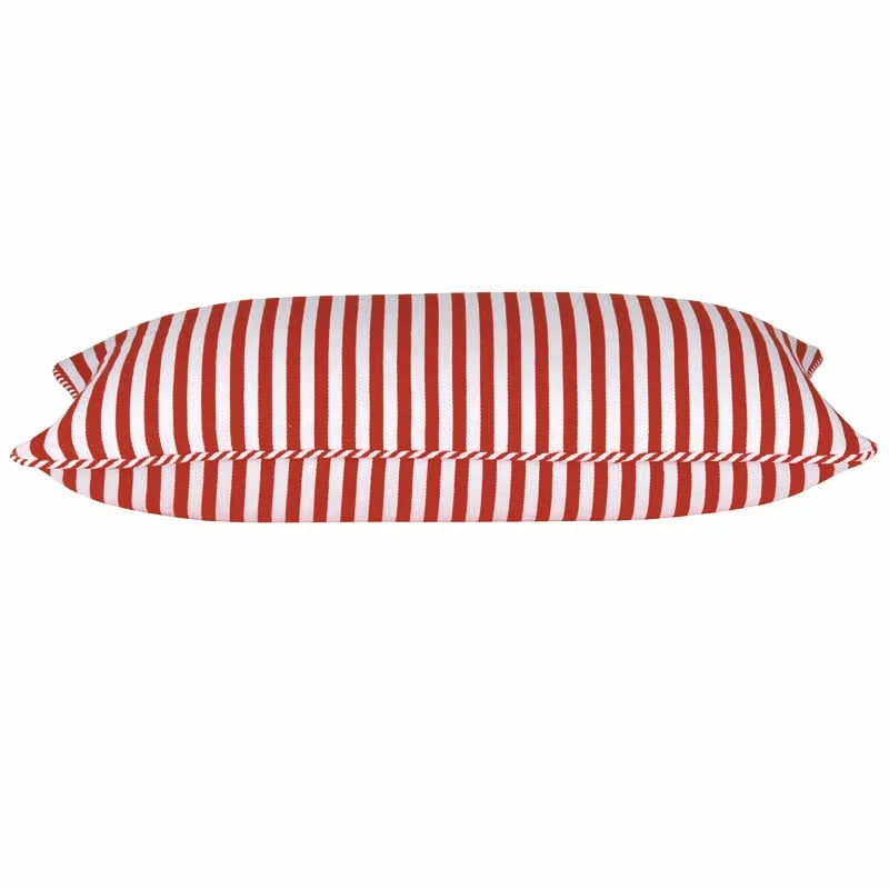 Cushion Covers Pack of 4 Dandi Red & White Rectangle - Home