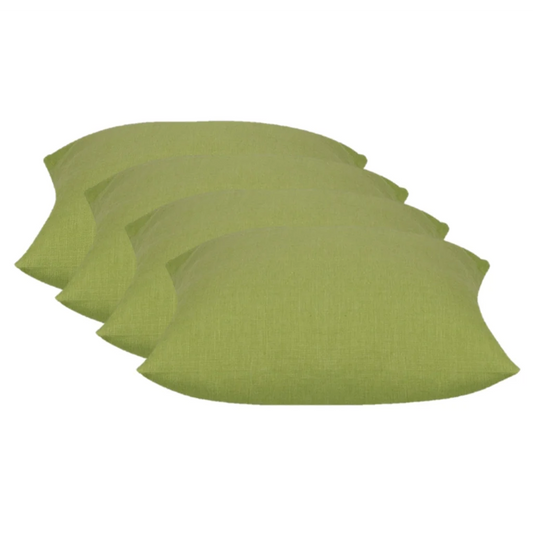 Cushion Covers Pack of 4 Elements Green Square 50x50cm