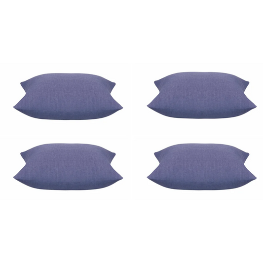 Cushion Covers Pack of 4 Elements Indigo Blue Base Colour