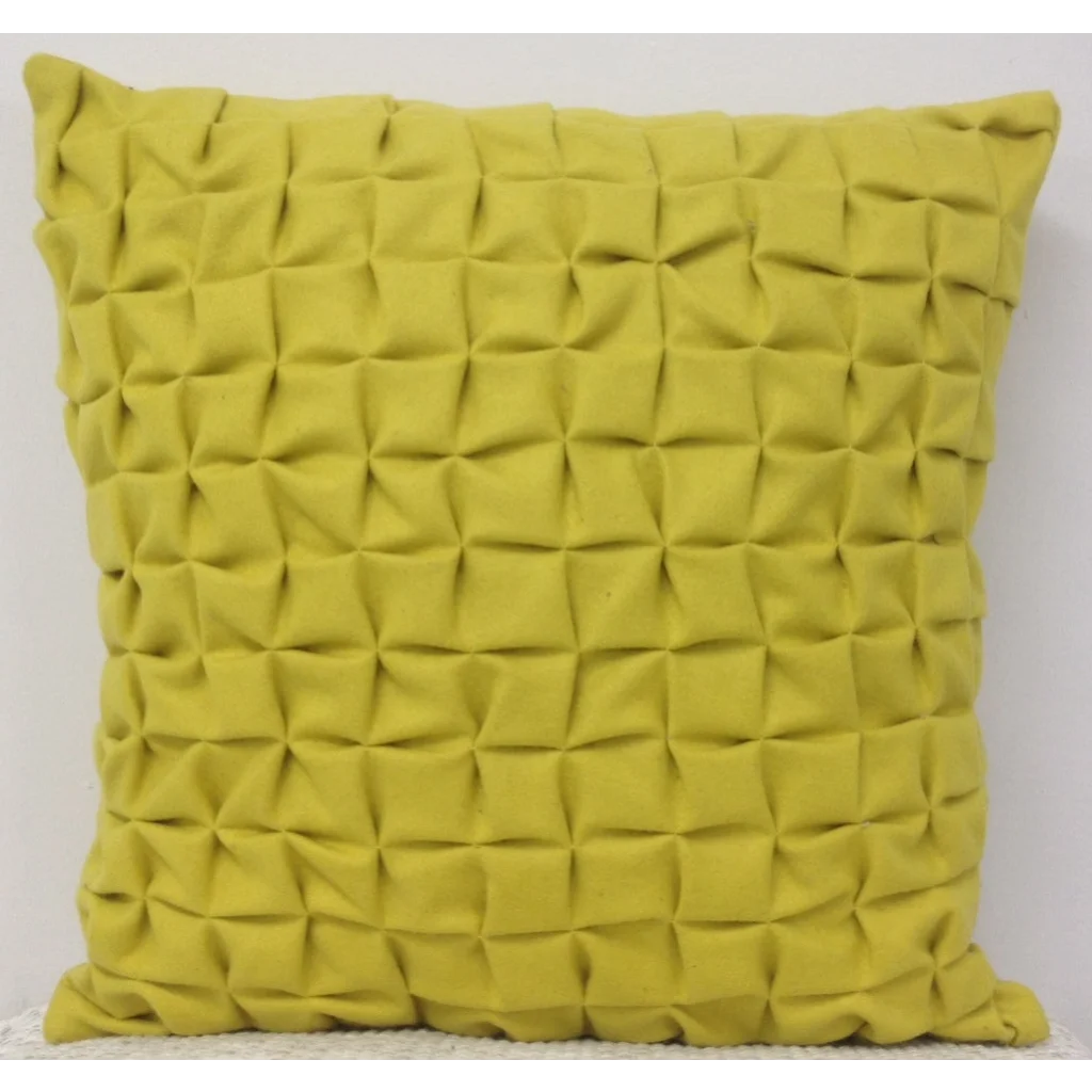 Cushion Covers Pack of 4 Flux Mustard Yellow 3D Textured
