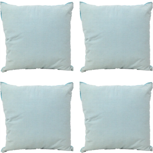 Cushion Covers Pack of 4 Frida Aqua Blue 50x50cm