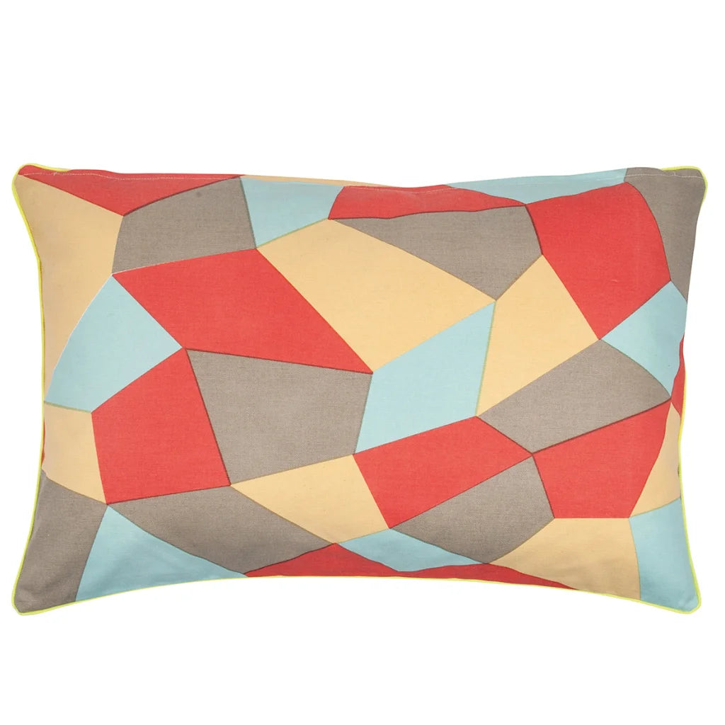 Cushion Covers Pack of 4 Geo Beige Geometric Design