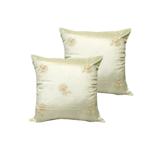 Cushion Covers Set of 2 Accessorize Tiarni Embroidery Faux