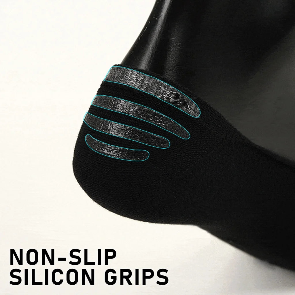 Cushion No Show Ankle Socks Non-Slip Breathable 3 Pack