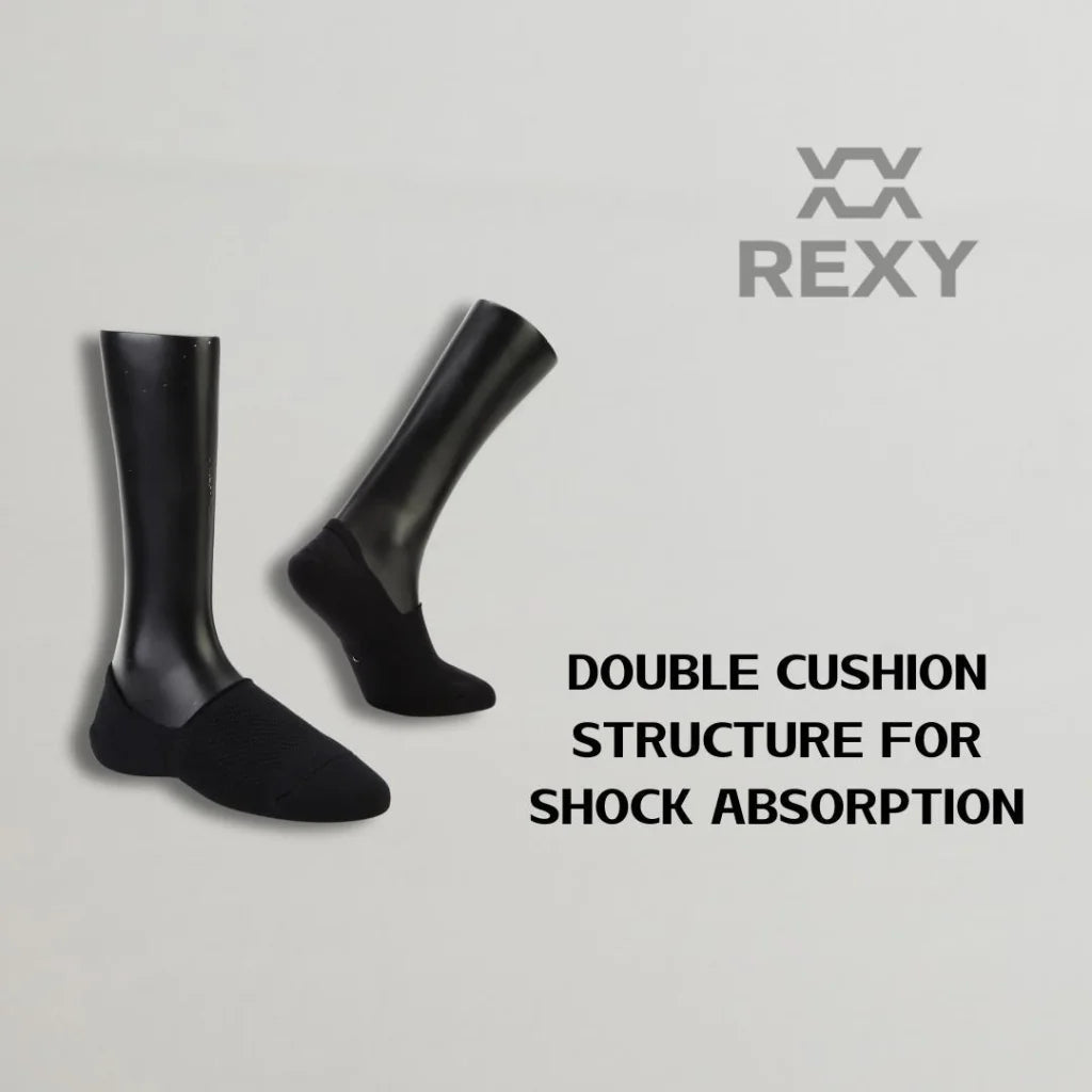 Cushion No Show Ankle Socks Non-Slip Breathable 3 Pack