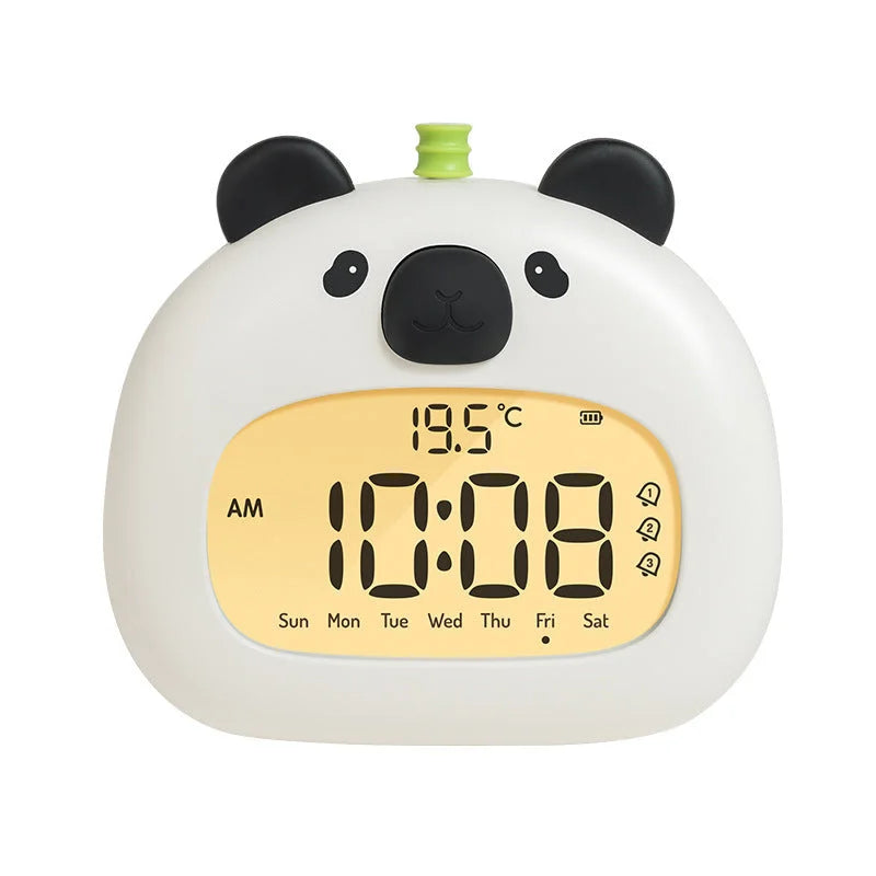 Cute Animal Digital Alarm Clock with Night Light