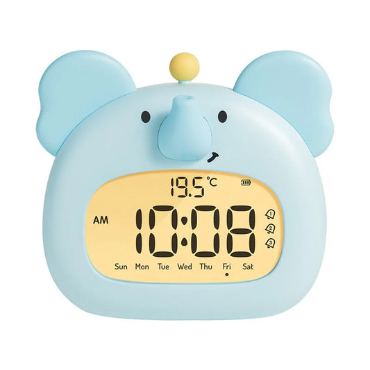 Cute Animal Digital Alarm Clock with Night Light