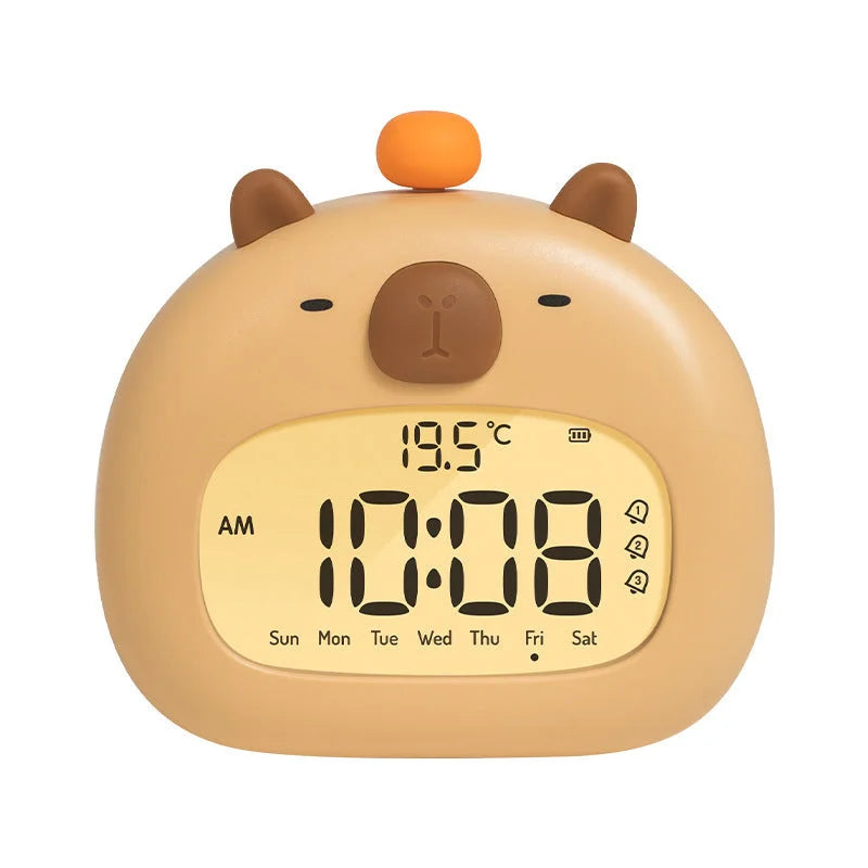Cute Animal Digital Alarm Clock with Night Light