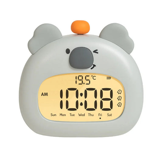 Cute Animal Digital Alarm Clock with Night Light