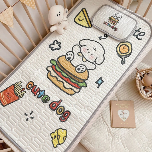 Cute Dog Pattern 2 Piece Set Kids Cooling Pad Set –