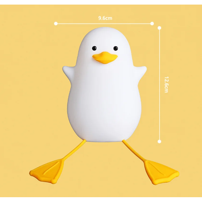 Cute Gull Silicone Night Light - Tap Control USB