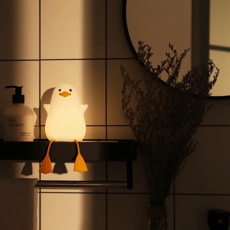 Cute Gull Silicone Night Light - Tap Control USB