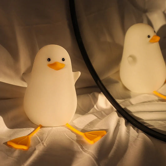 Cute Gull Silicone Night Light - Tap Control USB