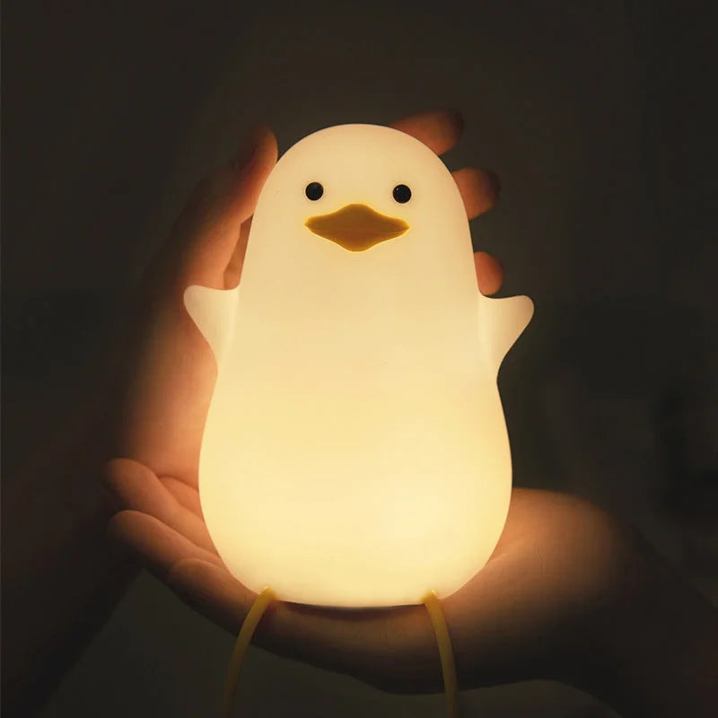 Cute Gull Silicone Night Light - Tap Control USB