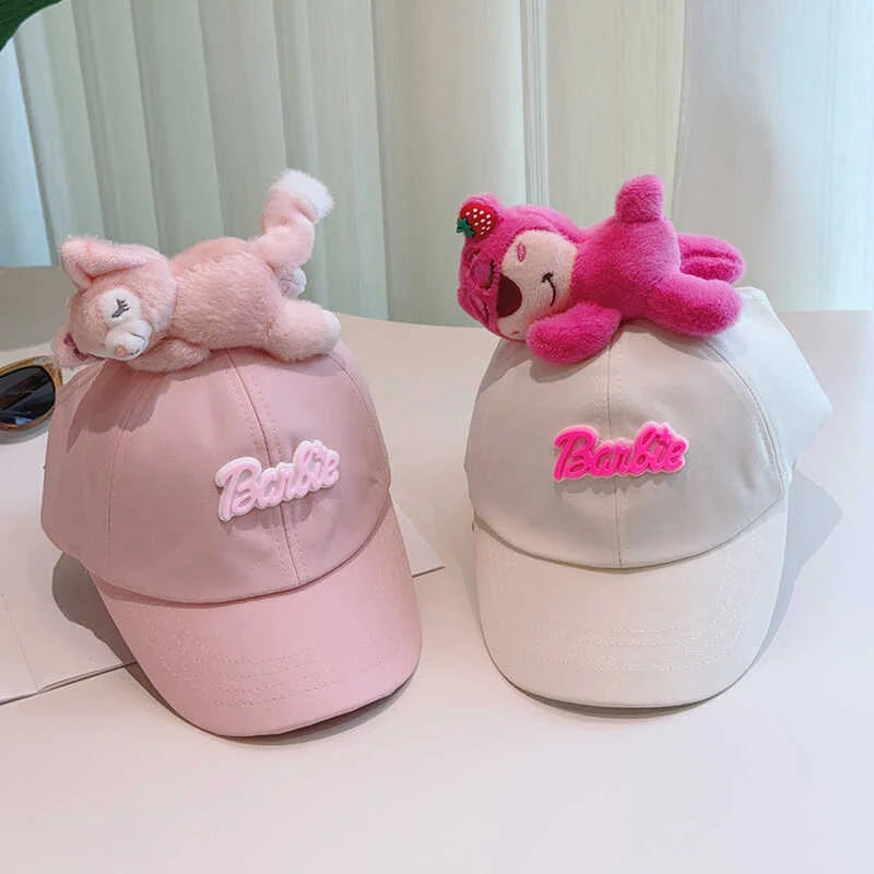 Cute Plush - Decorated Baseball Cap(khaki) - Fashion >