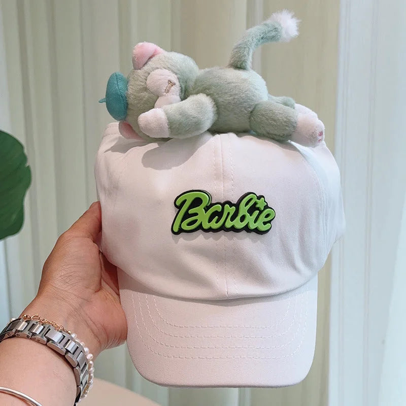 Cute Plush - Decorated Baseball Cap(white) - Fashion >