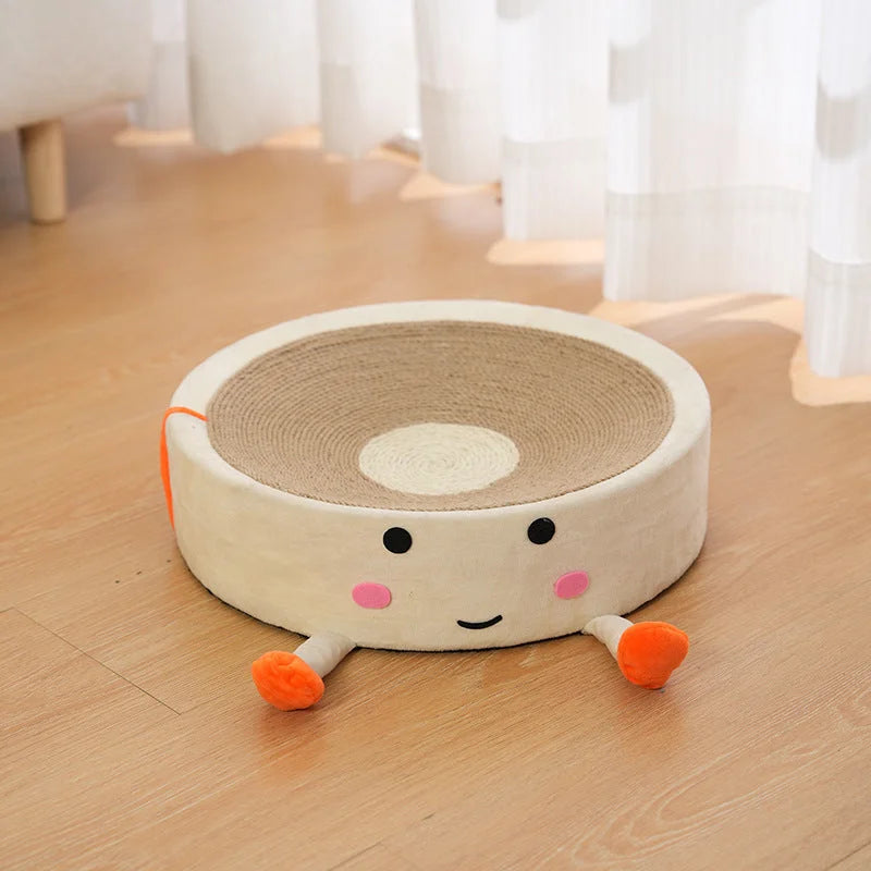 Cute White and Pink Chibi Maruko chan Cat