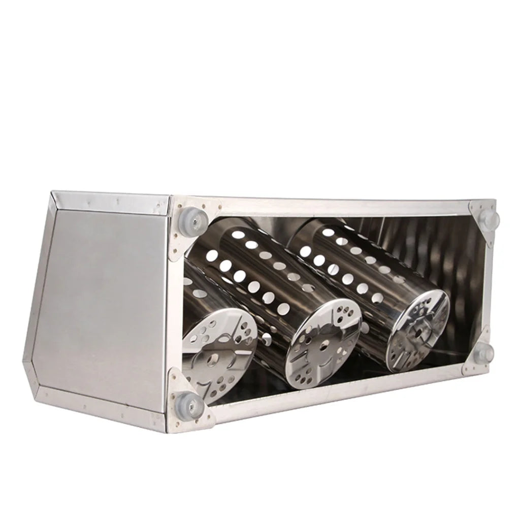 Cutlery Holder Premium 18/10 Stainless Steel Commercial Conical Utensils - 3 Holes