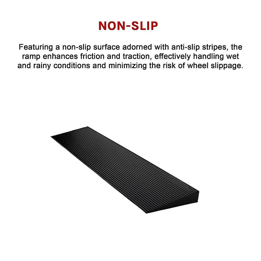 Cuttable Threshold Ramp Rubber Wheelchair Ramp Solid 4 cm
