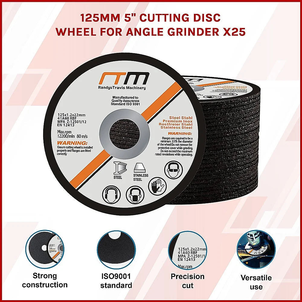 Cutting Disc Wheel for Angle Grinder 125mm 5’’ x 25 - Other