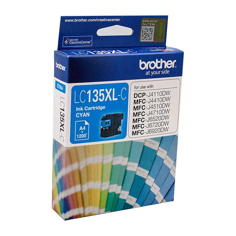 Cyan Ink Cartridge BROTHER LC-135XLC - To Suit MFC-J6520DW, J6720DW, J ...