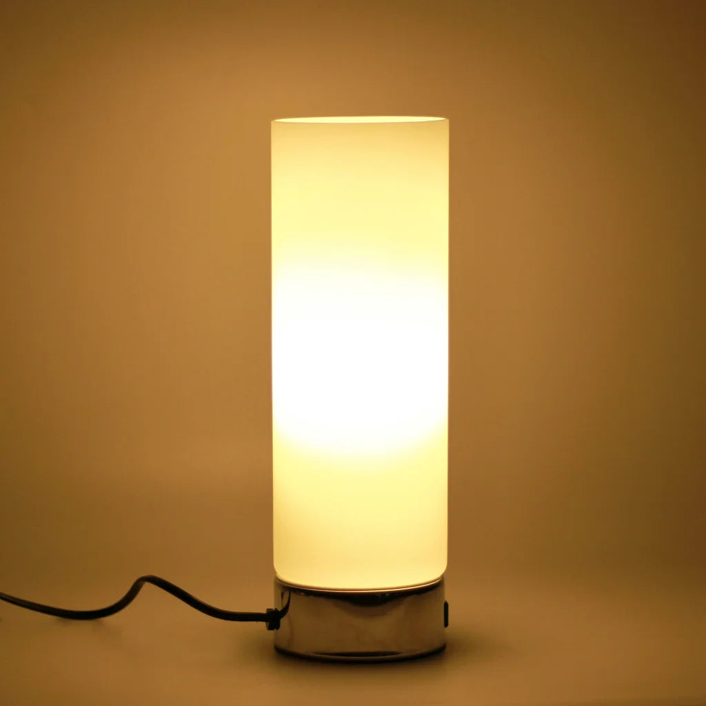 Cylinder Touch Lamp Julie with USB Port - Home & Garden