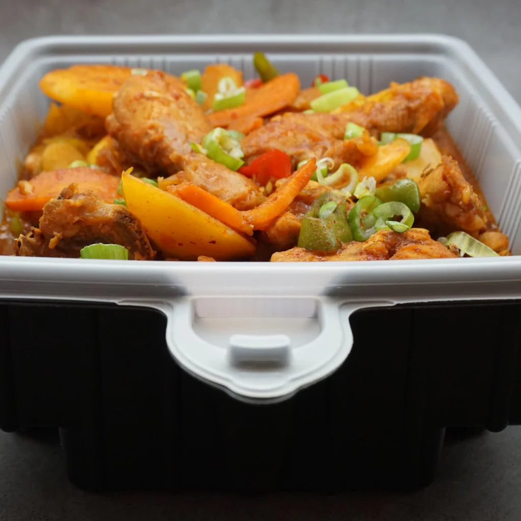 Dalat Heating Lunch Box Container 23cm Round 100 Pack