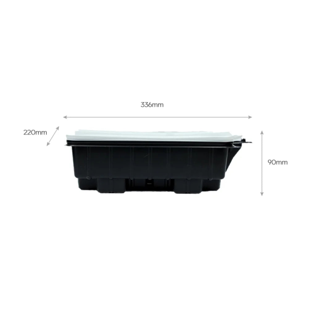 Dalat Heating Lunch Box Container 33cm Rectangle 20 Pack