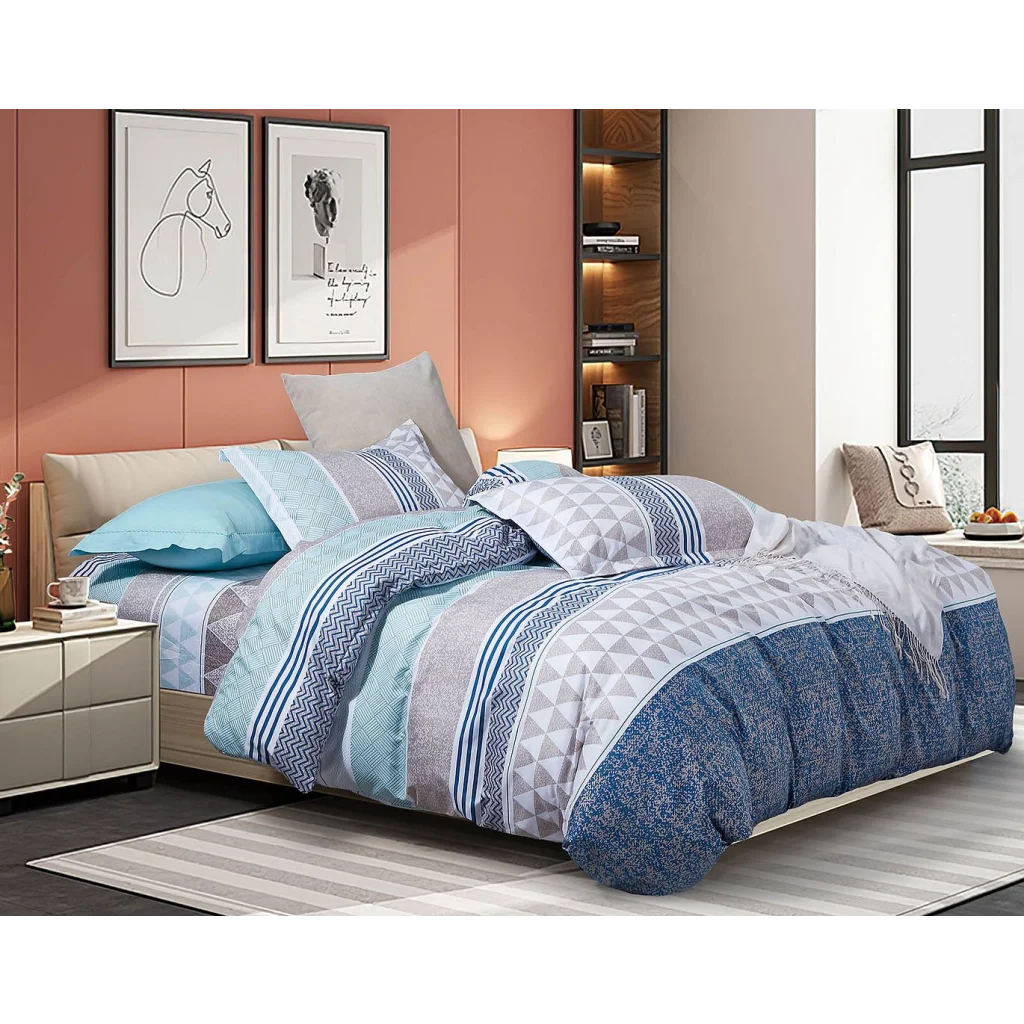 Danya Duvet Quilt Cover Set King Size - Home & Garden