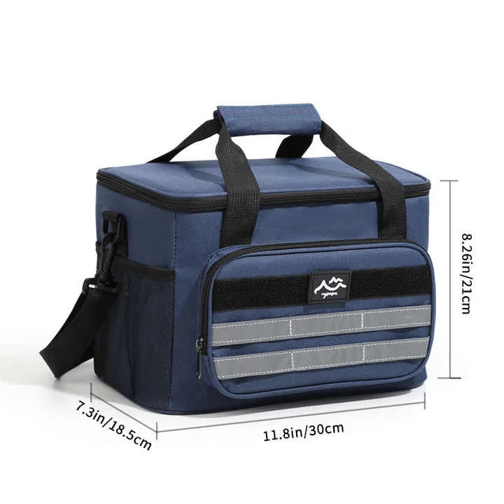 Dark Blue 18L Large Capacity Outdoor Insulated Cooler Bag