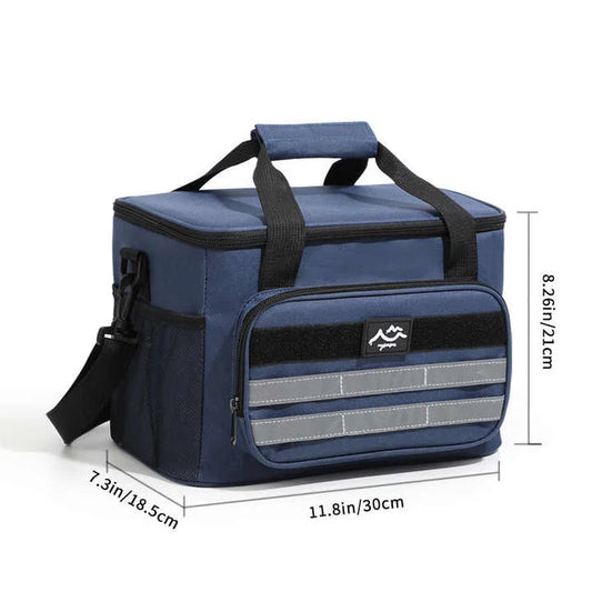 Dark Blue 18L Large Capacity Outdoor Insulated Cooler Bag