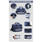 Dark Blue 18L Large Capacity Outdoor Insulated Cooler Bag